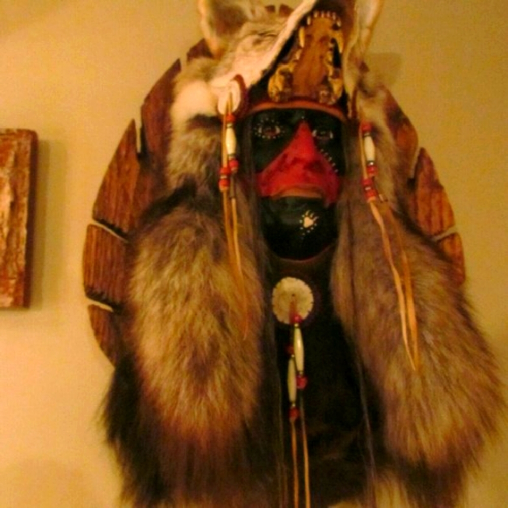 Spirit Mask, Wolf Hunter, by Dennis Black Wolf for